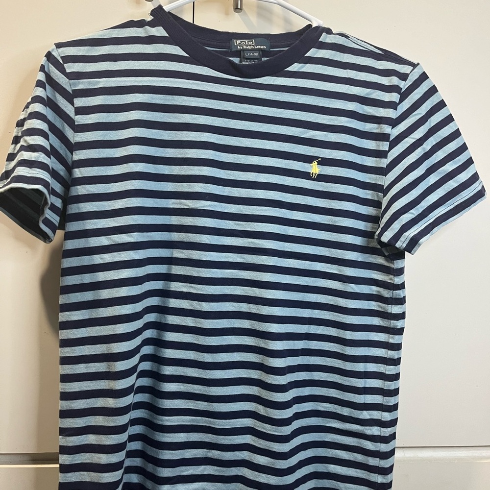 Polo by Ralph Lauren boys Blue Striped T-Shirt